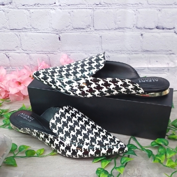 Alfani Step N Flex Serrise Houndstooth Mule NWOB - Picture 1 of 7